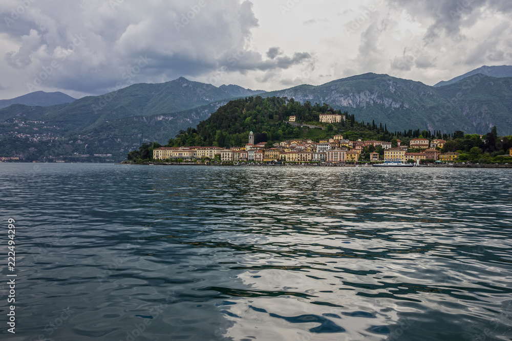 Como lake town view, Italy, Lombardy