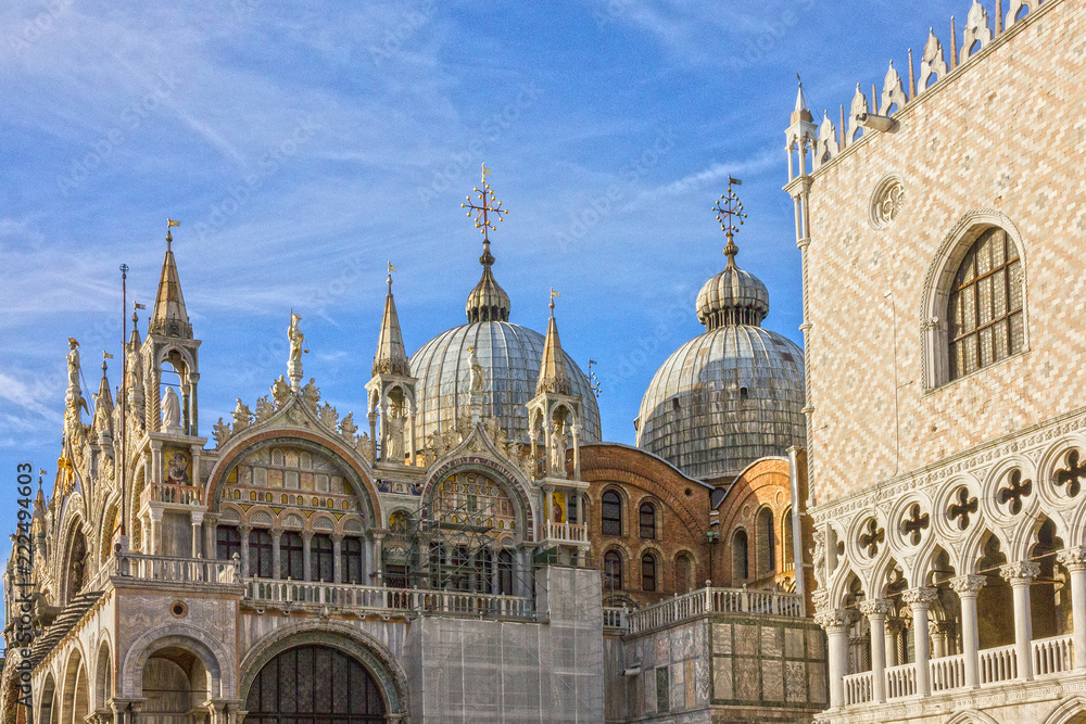 Venice, Italy. San Marco Cathedral square 