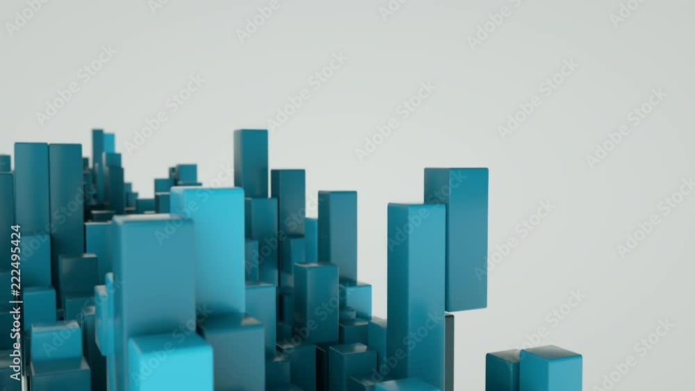 4K Abstract Bar Graph Blocks. Seamless Loop. 4K Abstract Bar Graph Blocks. Seamless Loop.