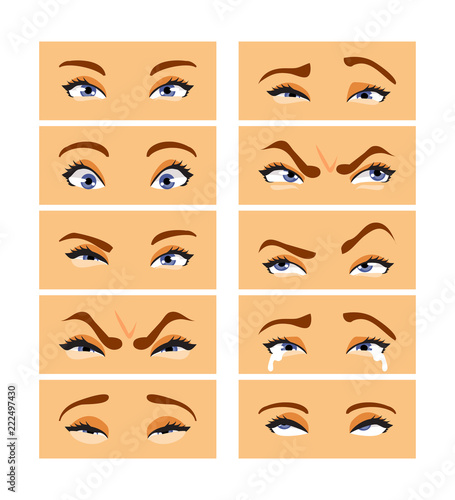 Eyes with emotions