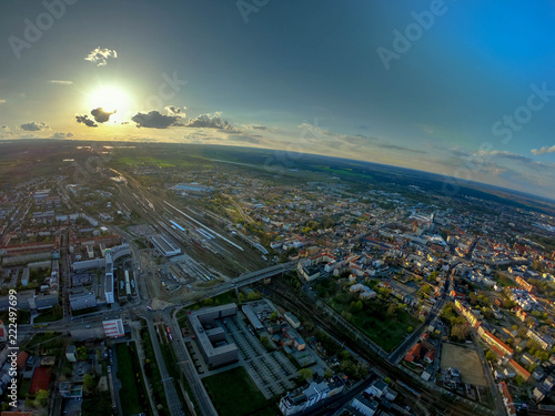 Photography city view from cottbus / germany