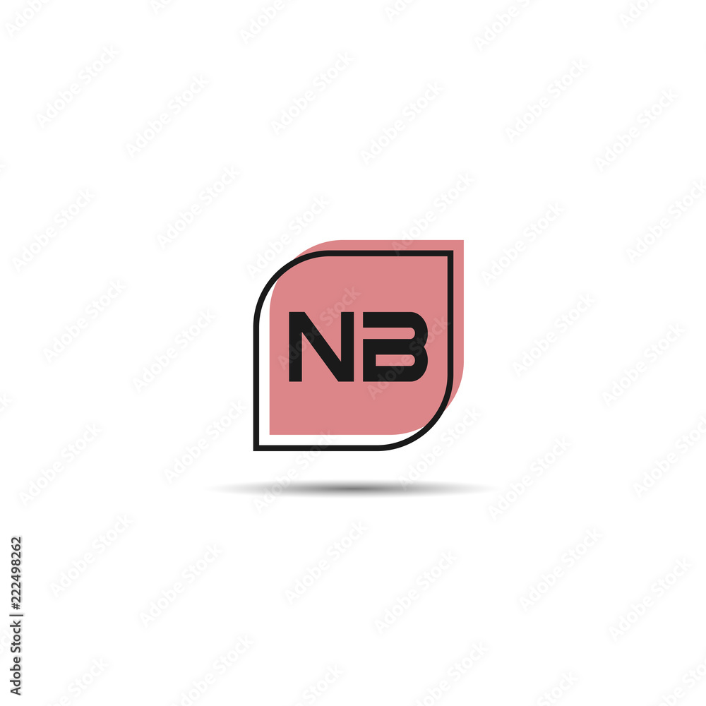 Initial Letter NB Logo Template Design Initial Letter NB Logo Template Design