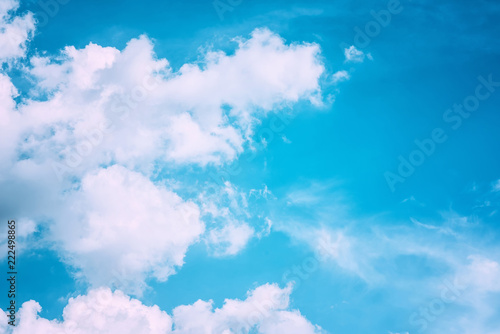 Blue sky with clouds background