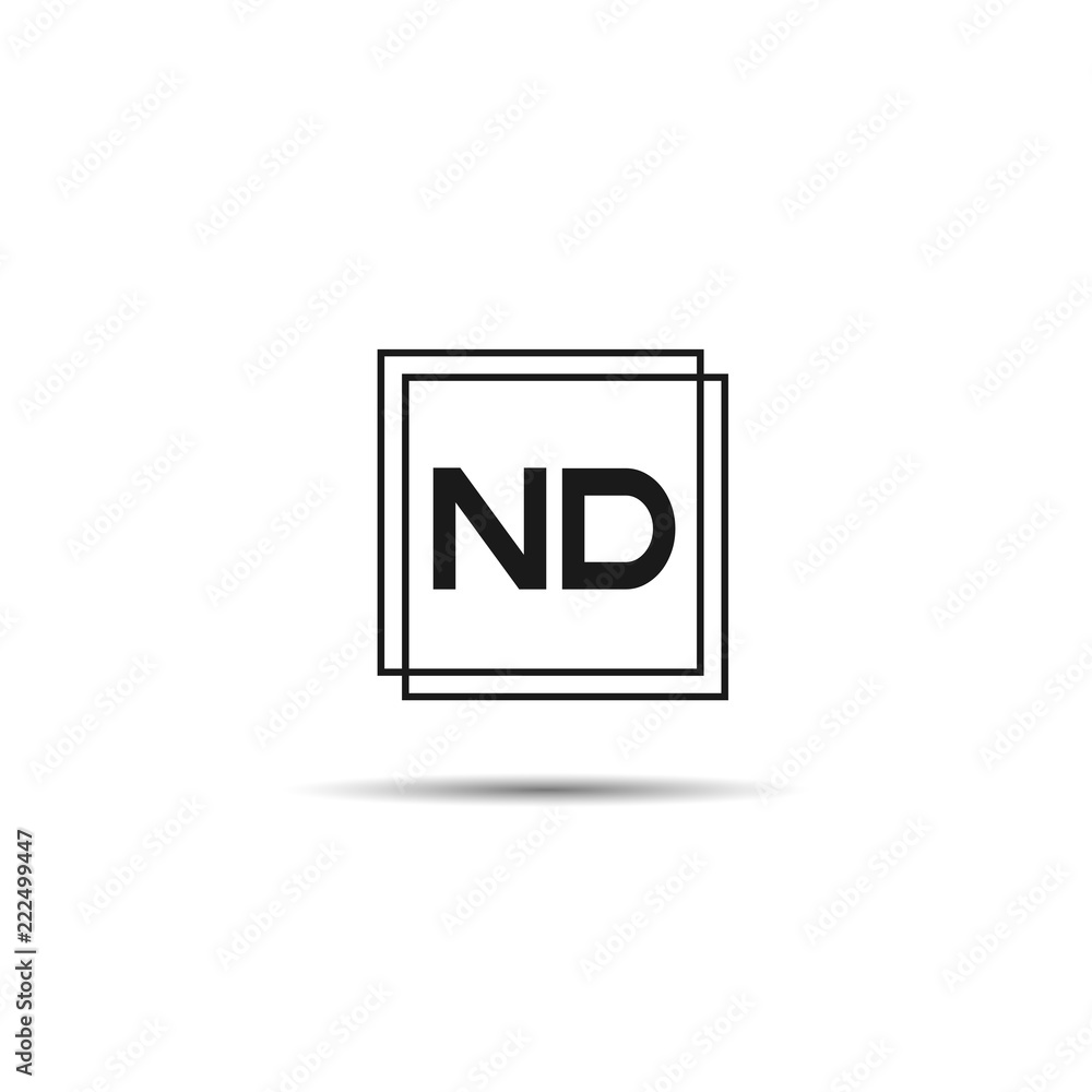 Initial Letter ND Logo Template Design Initial Letter ND Logo Template Design