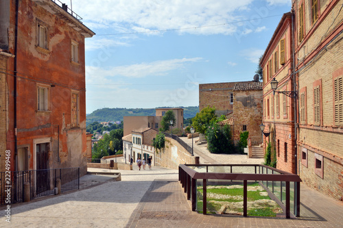 vista panoramica di alcuni angoli di Grottammare, Marche, Italia