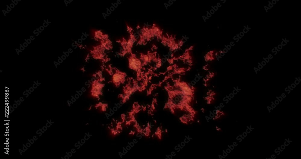 Animation of the explosion peace symbol with the alpha channel Animation of the explosion peace symbol with the alpha channel