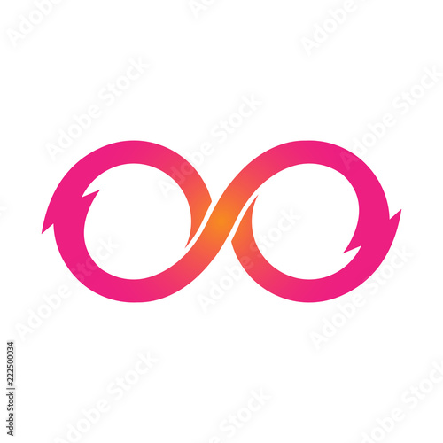 Pink Infinity symbol icons vector illustration. Unlimited, limitless  symbol, sign. Infinity icon Stock Vector | Adobe Stock