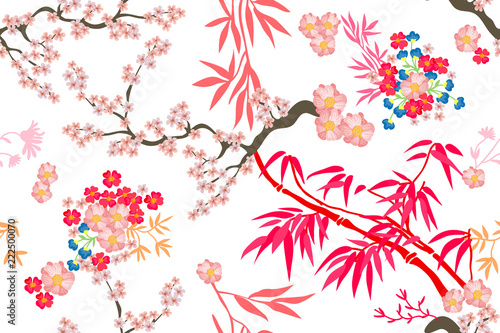 Beautiful oriental garden.