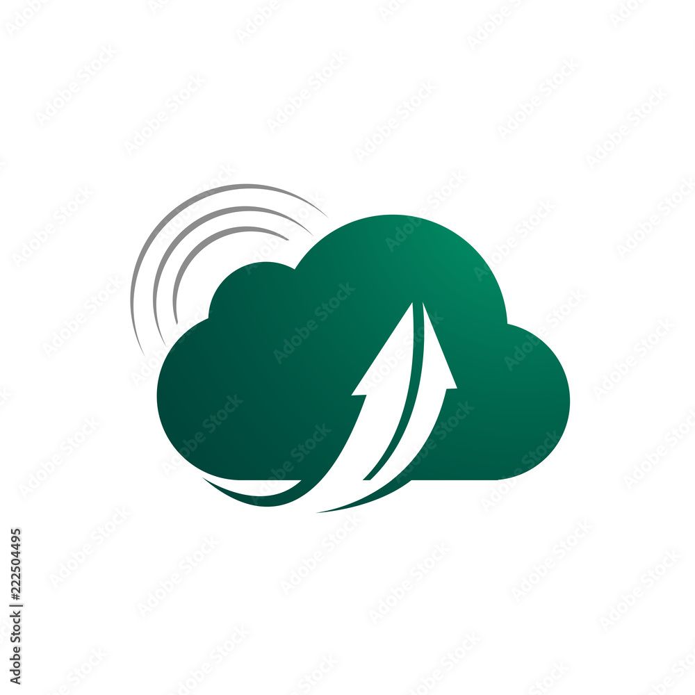 abstract cloud arrow logo design template elements illustration vector design abstract cloud arrow logo design template elements illustration vector design