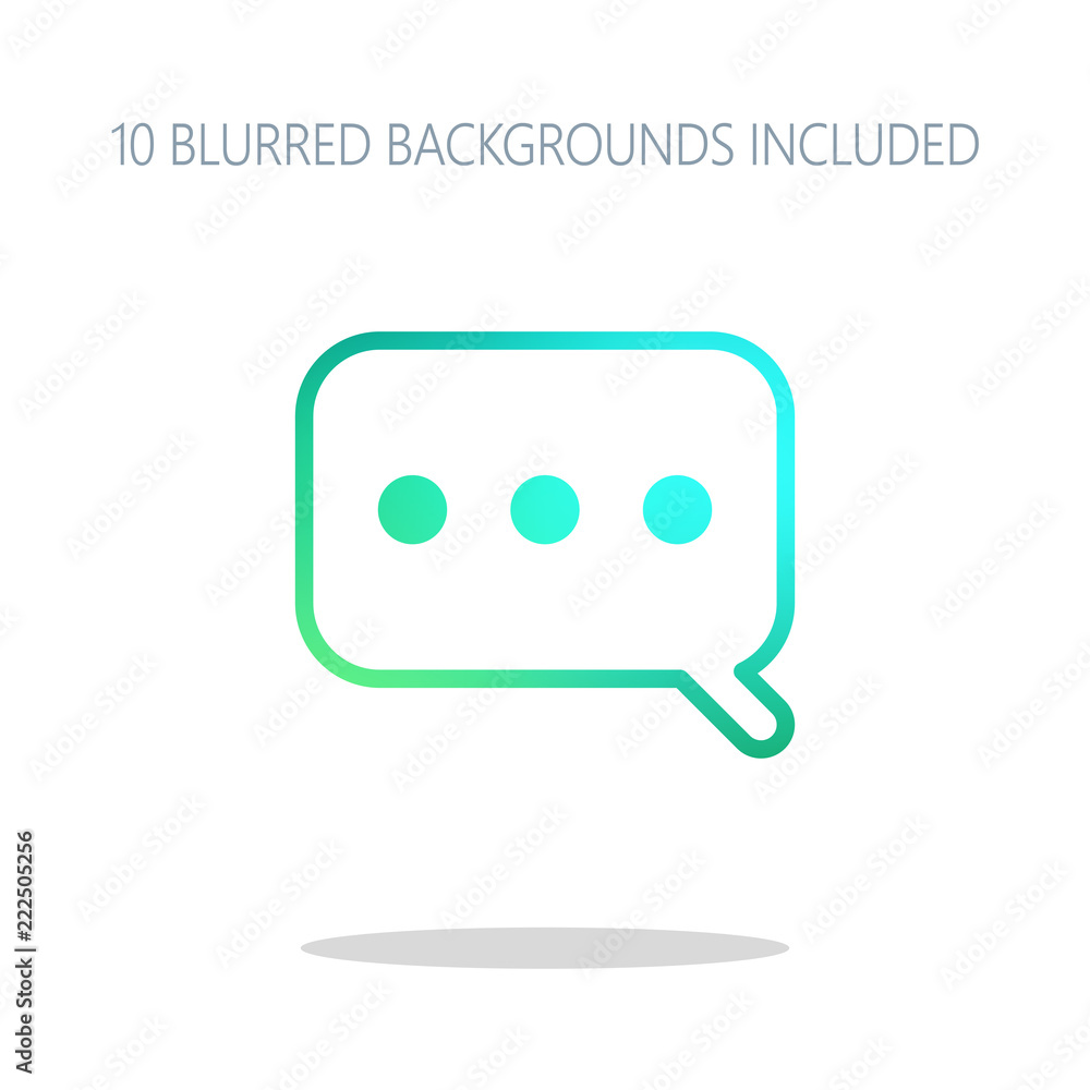 Simple text cloud. Linear, thin outline. Colorful logo concept w Simple text cloud. Linear, thin outline. Colorful logo concept w