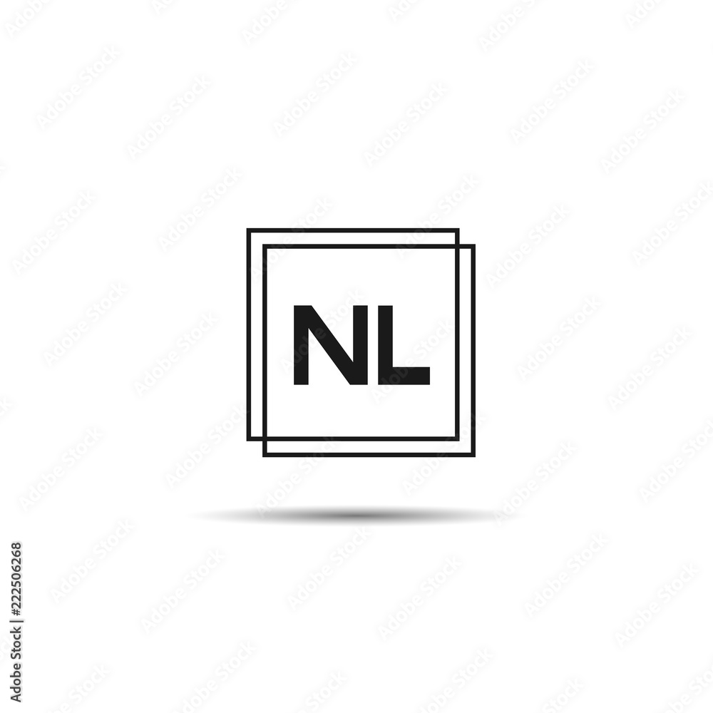 Initial Letter NL Logo Template Design Initial Letter NL Logo Template Design