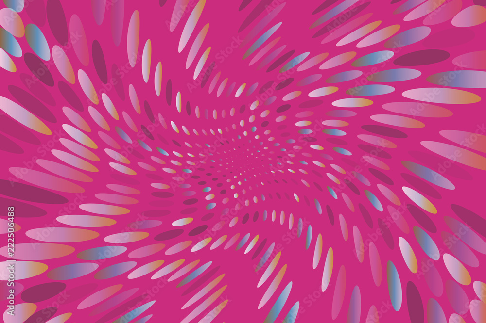 Bright dynamic background with swirling dots, ovals like confetti. Vector illustration. Modern, minimalist style. Pop art Bright dynamic background with swirling dots, ovals like confetti. Vector illustration. Modern, minimalist style. Pop art
