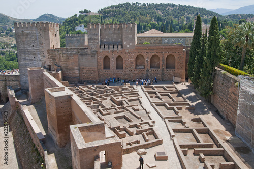 Alcazaba, Alhambra, Granada, Andalusien, Spanien