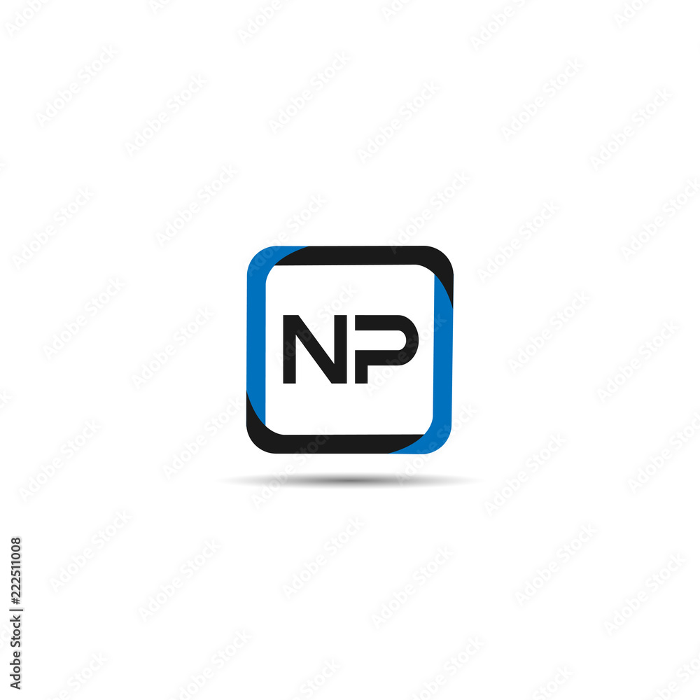 Initial Letter NP Logo Template Design Initial Letter NP Logo Template Design