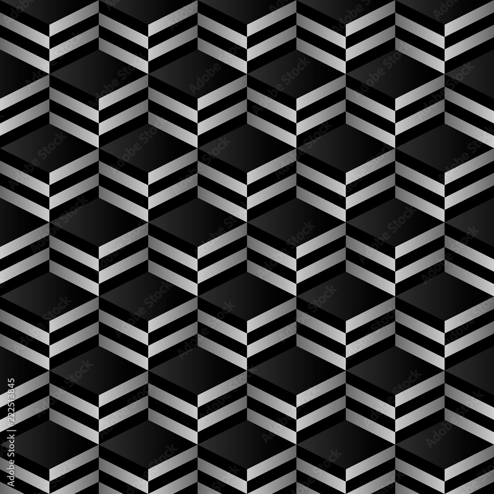 Seamless pattern 3d square vector Seamless pattern 3d square vector