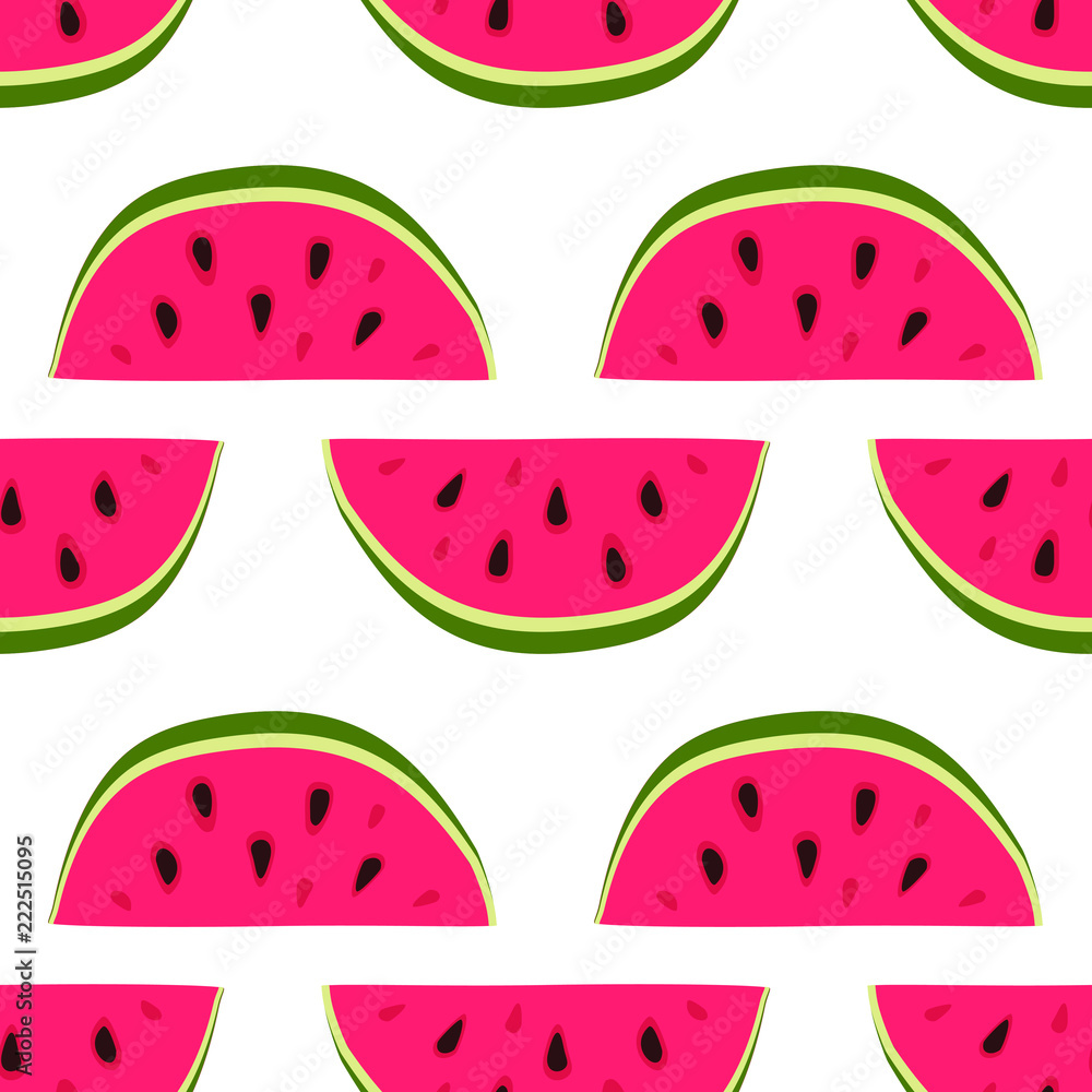 Fototapeta premium Watermelon seamless pattern