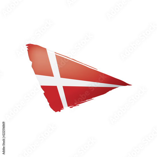 Free Download Denmark flag, vector illustration on a white background - GFXLoad