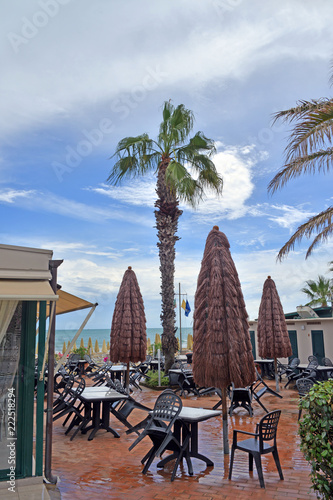 veduta di alcuni angoli delle spiagge di Grottammare  Marche  Italia