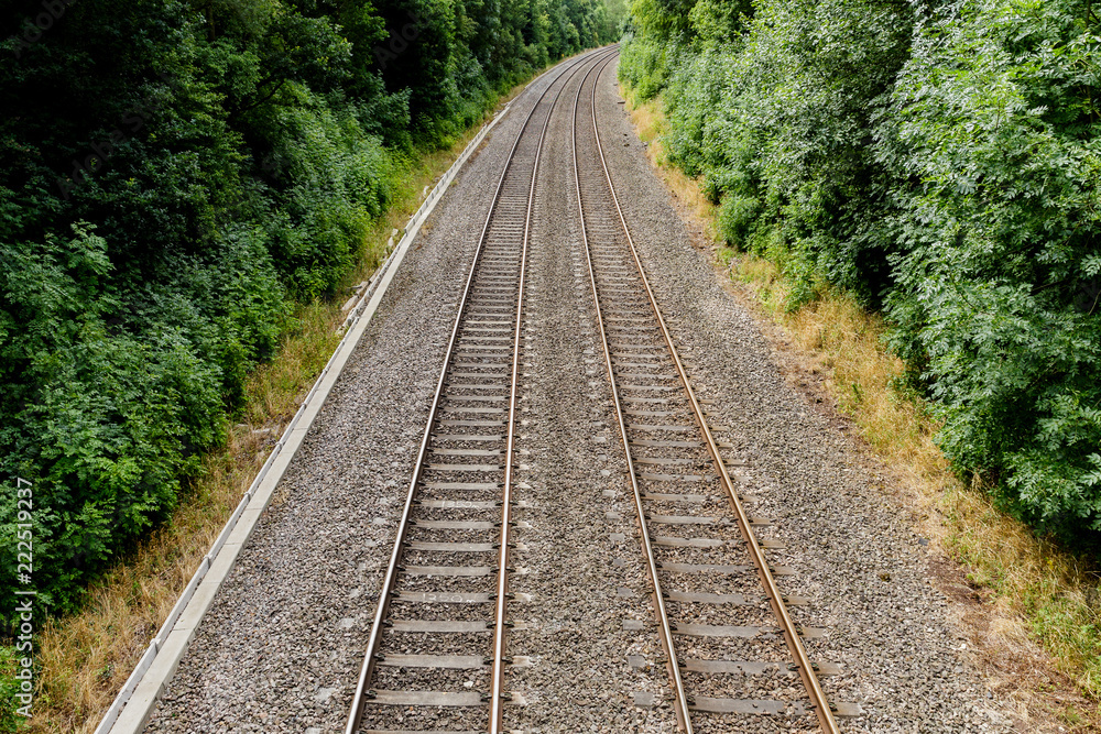 Obraz premium Railway tracks seen from above