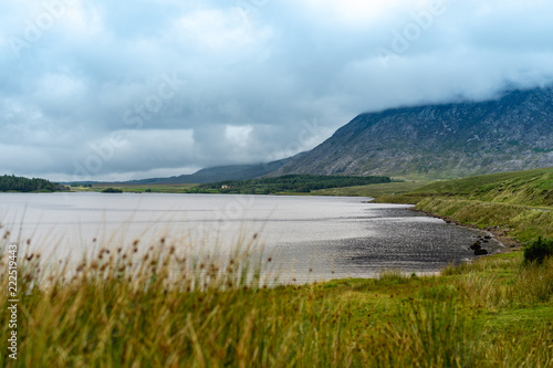 Lake a low cloud landscape in Ireland