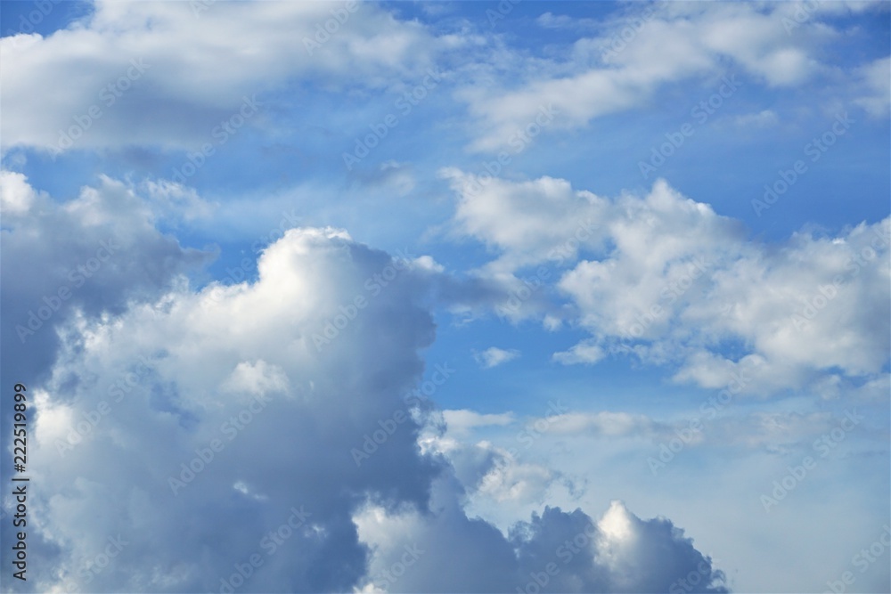 Amazing cumulus clouds with clear blue sky on the background, Summer in GA USA. Amazing cumulus clouds with clear blue sky on the background, Summer in GA USA.