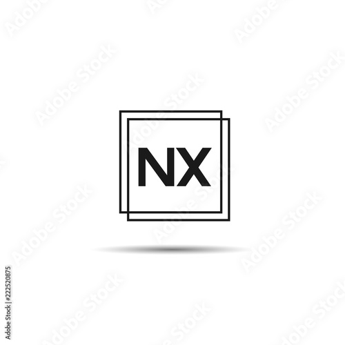 Initial Letter NX Logo Template Design Free Download Initial Letter NX Logo Template Design - GFXLoad