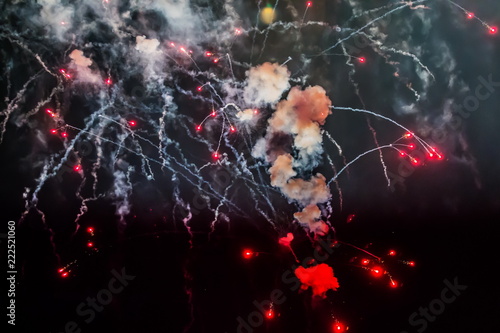 Fireworks light up the sky with dazzling display