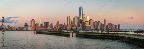 View to Manhattan Skyline from New Jersey, USA