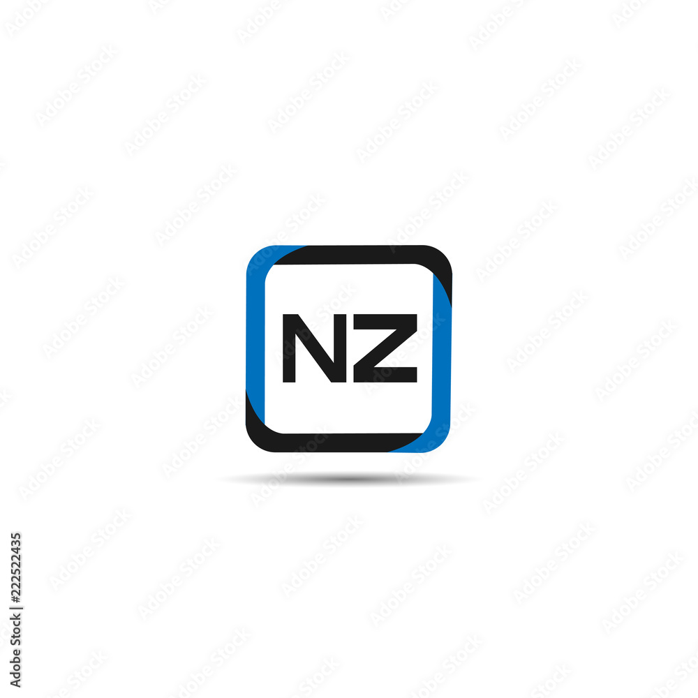 Initial Letter NZ Logo Template Design Initial Letter NZ Logo Template Design