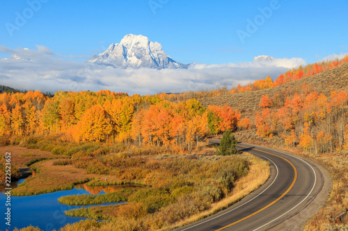 Scenic Teton Landscape in Autumn