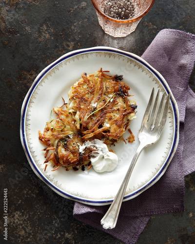 Potato and Leek Latkes photo