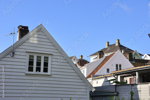 Stavanger old town wooden houses