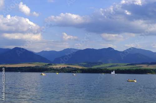 Liptovska Mara Lake  Slovakia landscape  High Tatra Mountains