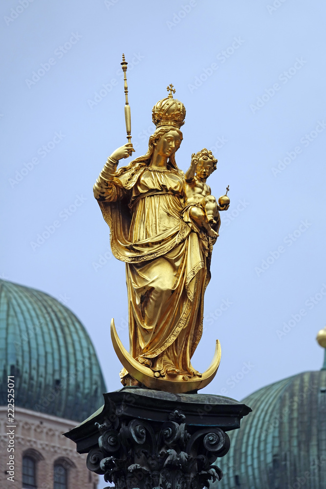 Fototapeta premium Mariensäule in München