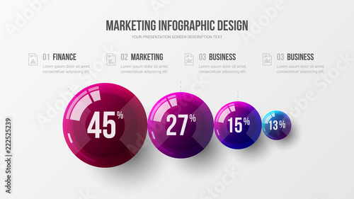 Amazing business infographic presentation vector illustration concept. Corporate marketing analytics data report creative design layout. Company statistics information graphic visualization template.
