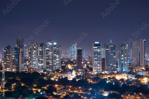 Goiânia skyline at night