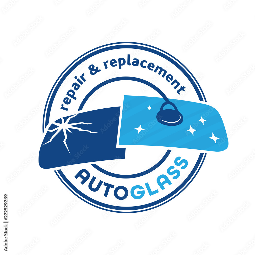 Auto Glass Company logo. Vector and illustration. Stock Vector Adobe
