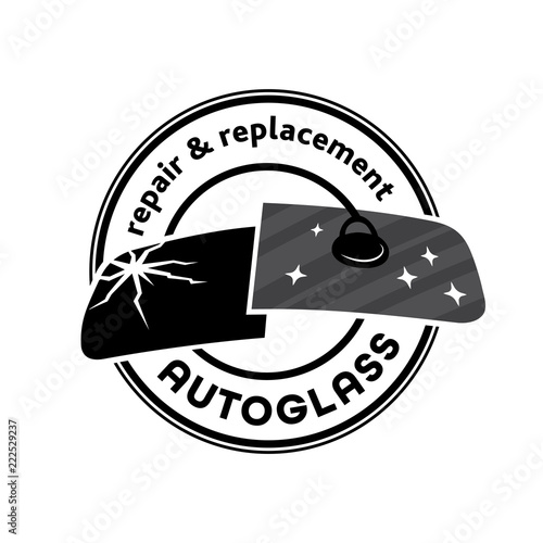 Auto Glass Company logo. Vector and illustration.