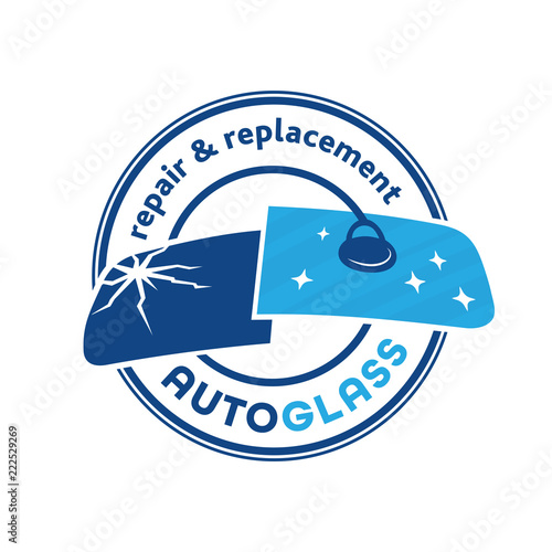 Auto Glass Company logo. Vector and illustration.