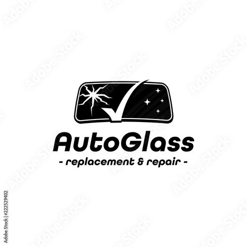 Auto Glass Company logo. Vector and illustration.