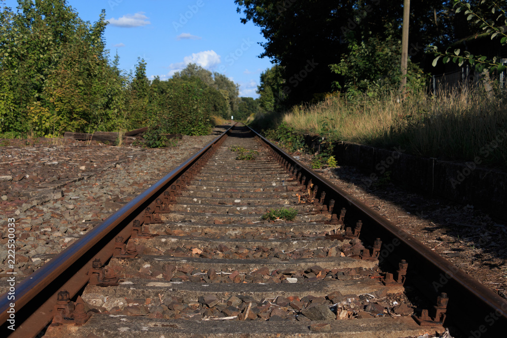 single train track on lost places trainstation single train track on lost places trainstation