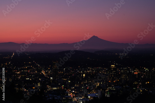 Portland with mt Hood