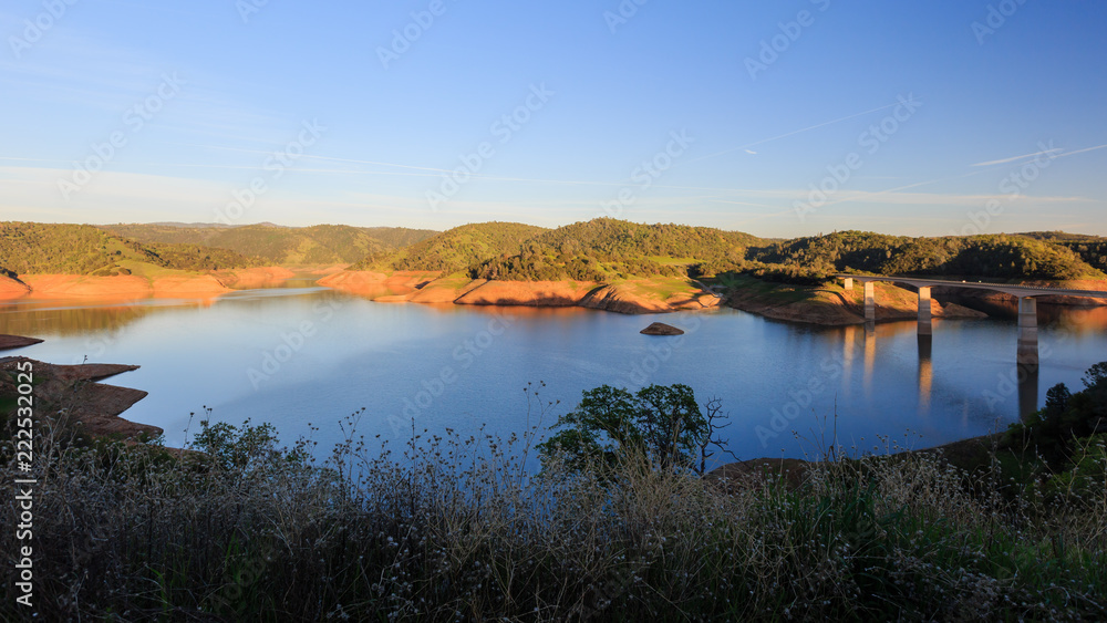 Afternoon view of the beautiful Don Pedro Reservoir