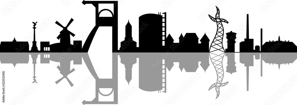 Fototapeta premium Skyline Oberhausen