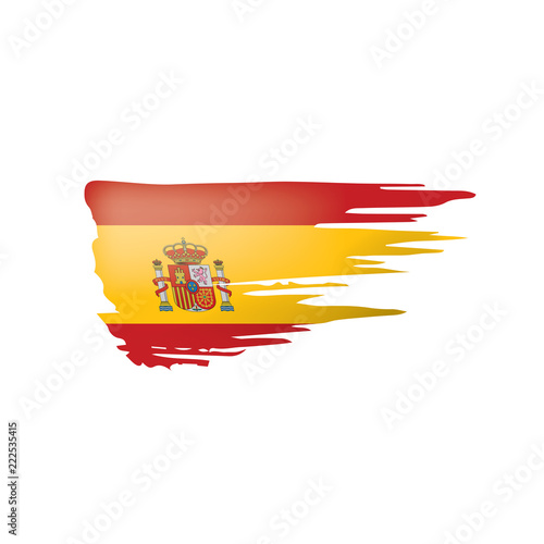 spain flag, vector illustration on a white background