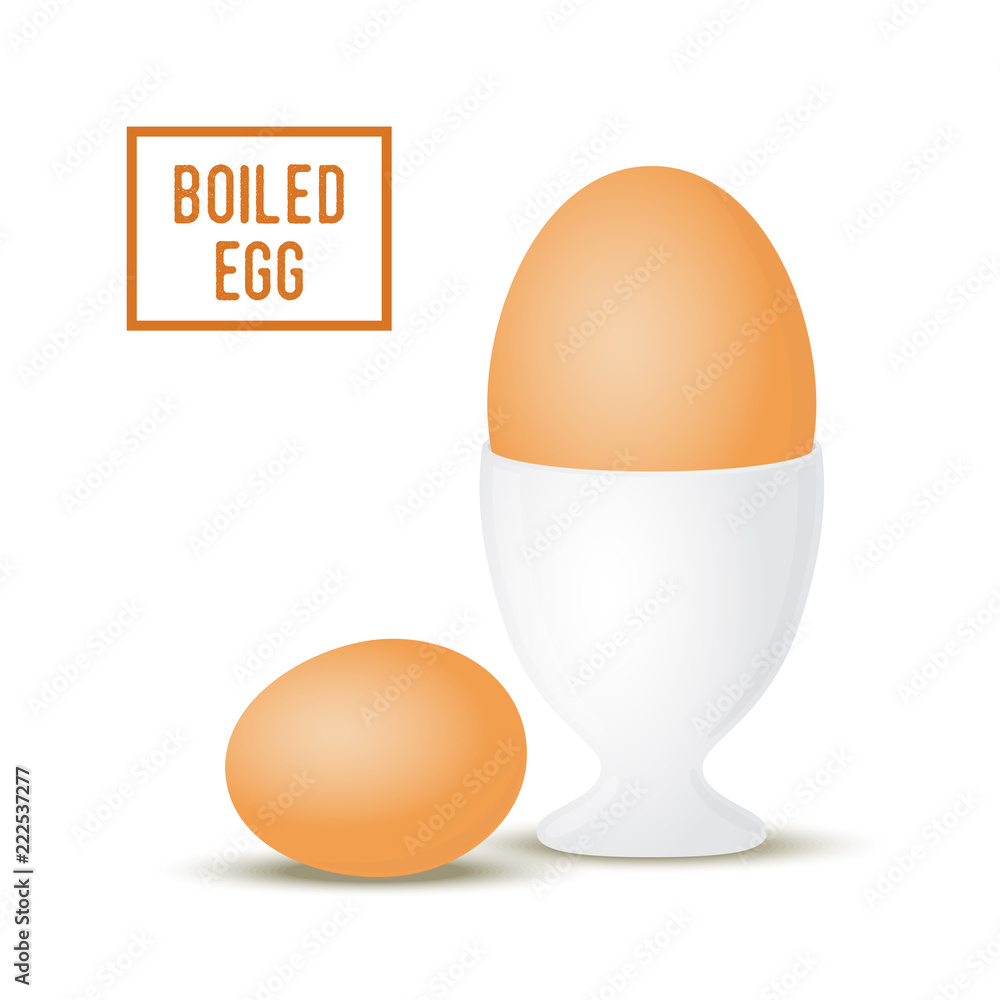6435314 Vector 3d realistic egg in egg-cup 6435314 Vector 3d realistic egg in egg-cup