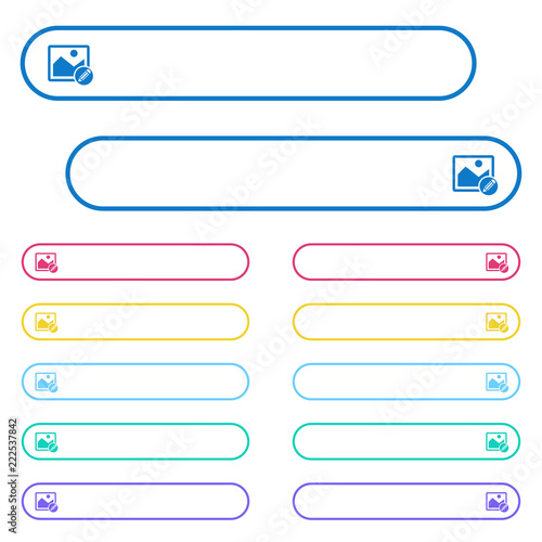 Edit image icons in rounded color menu buttons