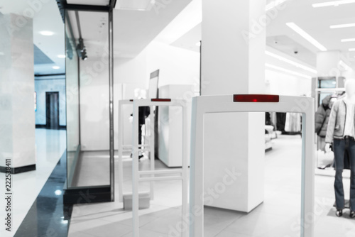 Turnstile, security gate in the store