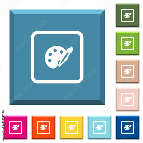Adjust object color white icons on edged square buttons