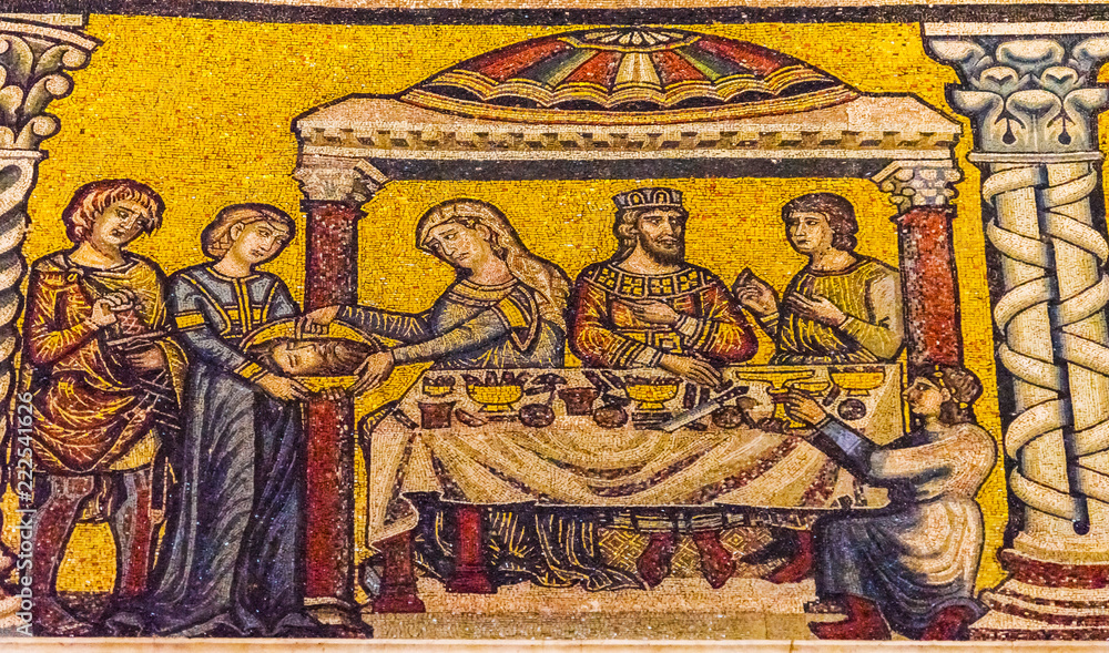 John Baptist Mosaic Dome Bapistry Saint John Florence Italy